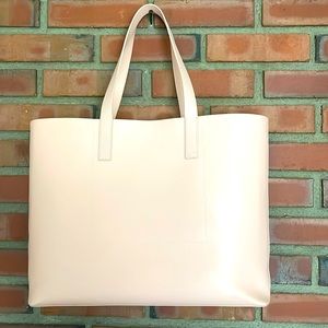 JW PEI pink tote structured bag use nice 18” x13” super functional minimalist